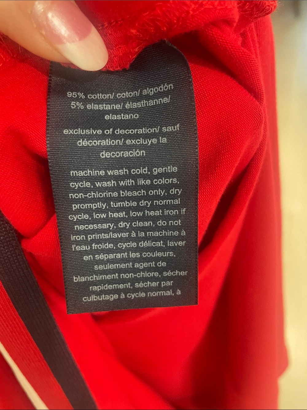 Tommy Hilfiger Red Maxi Tank Dress with Navy and White Side Stripes - Picture 6 of 6